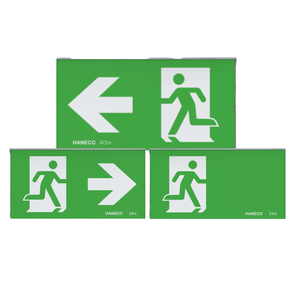 Emergency Exit Sign Pictograms